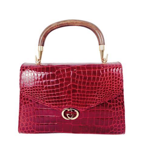 gucci coccodrile red|Handbags for Women .